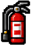 Icon for Fire Extinguisher (marine powder, MED-approved)